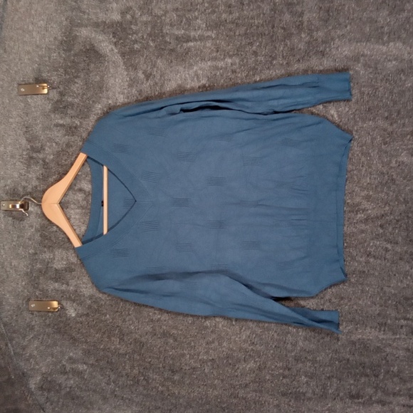 Arach&cloz V Neck Long Sleeve Sweater Viscose Blend Womens Large - Picture 2 of 9